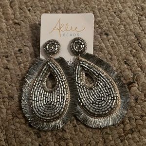 Allie beads silver handmade bead drops